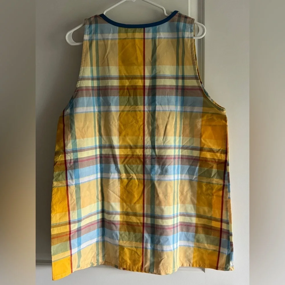 Minions Plaid Apron - Yellow and Blue